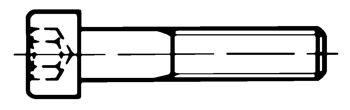 DIN912 Socket Cap Screw - product drawing - plain drawing